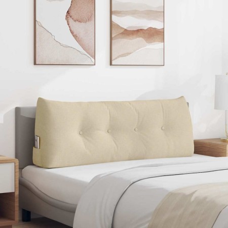 Cojín de Espalda Crema 120 x 24 x 50 cm tela
