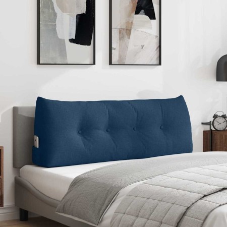 Cojín de Espalda Azul 120 x 24 x 50 cm tela