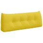 Cojín de Espalda Amarillo Claro 120 x 24 x 50 cm tela