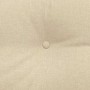 Cojín de Espalda Crema 140 x 24 x 50 cm tela