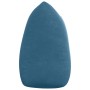Cojín de Espalda Azul 140 x 24 x 50 cm Terciopelo