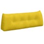 Cojín de Espalda Amarillo 140 x 24 x 50 cm Terciopelo