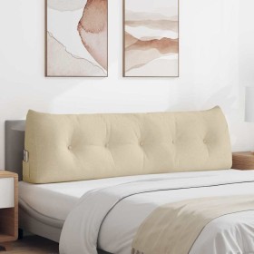 Cojín de Espalda Crema 160 x 24 x 50 cm tela