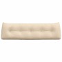 Cojín de Espalda Crema 160 x 24 x 50 cm tela