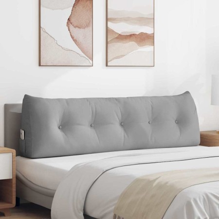 Cojín de Espalda Gris Nube 160 x 24 x 50 cm tela