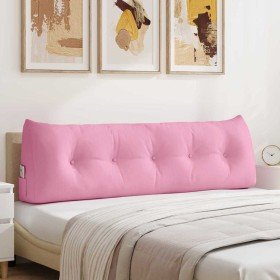 Cojín de Espalda Rosa 160 x 24 x 50 cm tela