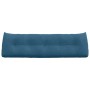 Cojín de Espalda Azul 160 x 24 x 50 cm Terciopelo