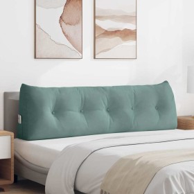 Cojín de Espalda Verde Mar 160 x 24 x 50 cm Terciopelo