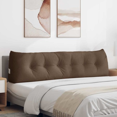 Cojín de Espalda Marrón 180 x 24 x 50 cm tela