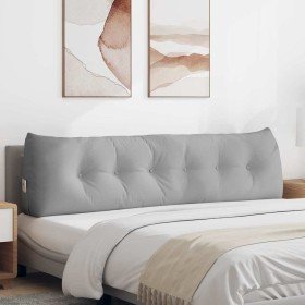 Cojín de Espalda Gris Nube 180 x 24 x 50 cm tela