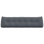 Cojín de Espalda Gris oscuro 180 x 24 x 50 cm Terciopelo