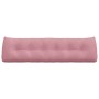 Cojín de Espalda Rosa 180 x 24 x 50 cm Terciopelo