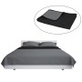 Doppelseitige gesteppte Tagesdecke 220x240 cm in Grau und Schwarz von vidaXL, Tagesdecken und Bettdecken - Ref: Foro24-132966...