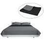 Double-sided quilted bedspread 220x240 cm gray and black by vidaXL, Bedspreads and duvets - Ref: Foro24-132966, Price: 17,68 ...