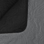 Doppelseitige gesteppte Tagesdecke 220x240 cm in Grau und Schwarz von vidaXL, Tagesdecken und Bettdecken - Ref: Foro24-132966...