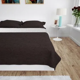 Double-sided quilted bedspread 220x240 cm cream and brown by vidaXL, Bedspreads and duvets - Ref: Foro24-132963, Price: 29,16...