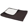 Doppelseitige gesteppte Tagesdecke 220 x 240 cm, Creme und Braun von vidaXL, Tagesdecken und Bettdecken - Ref: Foro24-132963,...
