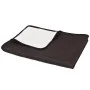 Doppelseitige gesteppte Tagesdecke 220 x 240 cm, Creme und Braun von vidaXL, Tagesdecken und Bettdecken - Ref: Foro24-132963,...