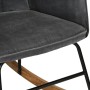 Vintage black canvas rocking chair with footrest stool by vidaXL, Rocking chairs - Ref: Foro24-339702, Price: 127,62 €, Disco...