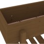 Solid pine wood planter in honey brown color, 62x30x69 cm by vidaXL, Pots and planters - Ref: Foro24-825236, Price: 58,26 €, ...