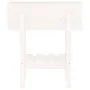 Pflanzgefäß aus massivem Kiefernholz weiß 62x30x69 cm von vidaXL, Töpfe und Pflanzgefäße - Ref: Foro24-825234, Preis: 57,70 €...