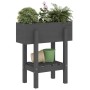 Solid gray pine wood planter 62x30x69 cm by vidaXL, Pots and planters - Ref: Foro24-825235, Price: 59,31 €, Discount: %