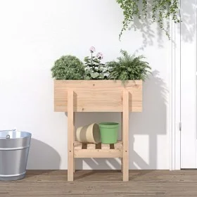Jardinera madera maciza de pino 62x30x69 cm von vidaXL, Töpfe und Pflanzgefäße - Ref: Foro24-825233, Preis: 48,85 €, Rabatt: %