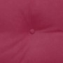 Cojín de Espalda Rojo vino 200 x 24 x 50 cm Terciopelo