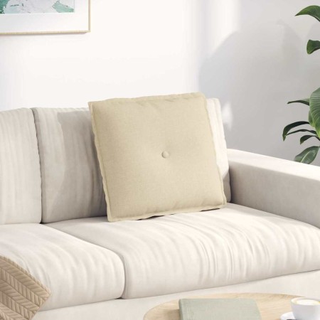 Cojín de Espalda Crema 50 x 19 x 45 cm tela