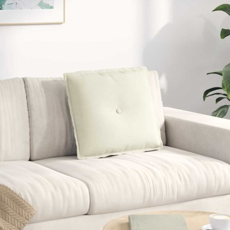 Cojín de Espalda Crema 50 x 45 cm Tela de pana
