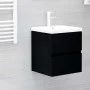 Black engineered wood sink cabinet 41x38.5x45 cm by vidaXL, Bathroom furniture - Ref: Foro24-804729, Price: 45,47 €, Discount: %