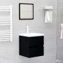 Black engineered wood sink cabinet 41x38.5x45 cm by vidaXL, Bathroom furniture - Ref: Foro24-804729, Price: 45,47 €, Discount: %