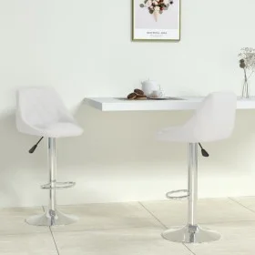 Taburetes de cocina 2 unidades cuero sintético blanco von vidaXL, Küchenhocker - Ref: Foro24-335179, Preis: 142,48 €, Rabatt: %