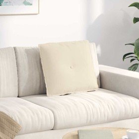 Cojín de Espalda Beige 50 x 45 cm Tela de microfibra