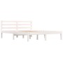 Solid white pine wood bed frame 120x190 cm by vidaXL, Beds and slatted bases - Ref: Foro24-810401, Price: 107,48 €, Discount: %
