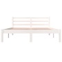 Solid white pine wood bed frame 120x190 cm by vidaXL, Beds and slatted bases - Ref: Foro24-810401, Price: 107,48 €, Discount: %