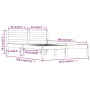 Solid white pine wood bed frame 120x190 cm by vidaXL, Beds and slatted bases - Ref: Foro24-810401, Price: 107,48 €, Discount: %