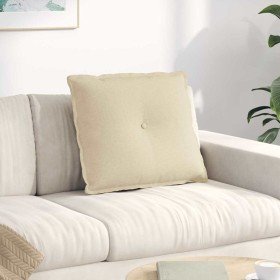 Cojín de Espalda Crema 60 x 19 x 50 cm tela
