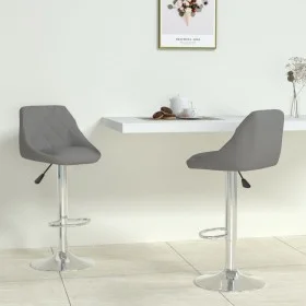 Kitchen stools 2 units gray synthetic leather by vidaXL, Kitchen stools - Ref: Foro24-335184, Price: 143,40 €, Discount: %