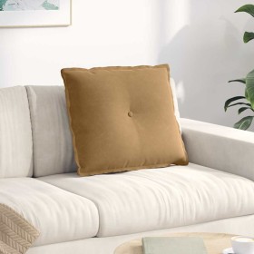 Cojín de Espalda Marrón 60 x 50 cm Tela de pana