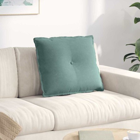 Cojín de Espalda Verde Mar 60 x 50 cm Tela de pana