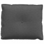Cojín de Espalda Gris oscuro 60 x 50 cm Tela de pana