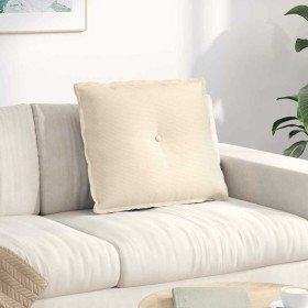 Cojín de Espalda Crema 60 x 50 cm Tela de pana
