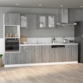 Armario bajo fregadero madera ingeniería gris 80x46x81,5 cm de vidaXL, Armarios de cocina - Ref: Foro24-815565, Precio: 75,73...