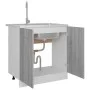 Gray engineering wood sink cabinet 80x46x81.5 cm by vidaXL, Kitchen cabinets - Ref: Foro24-815565, Price: 73,63 €, Discount: %