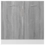 Grauer Waschbeckenunterschrank aus technischem Holz, 80 x 46 x 81,5 cm von vidaXL, Küchenschränke - Ref: Foro24-815565, Preis...