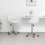 Drehbare Esszimmerstühle, 2 Einheiten, weißes Kunstleder von vidaXL, Essstühle - Ref: Foro24-335199, Preis: 135,40 €, Rabatt: %