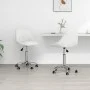 Sillas de comedor giratorias 2 unidades cuero sintético blanco de vidaXL, Sillas de comedor - Ref: Foro24-335199, Precio: 132...