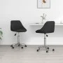 Drehbare Esszimmerstühle 2 Einheiten aus schwarzem Kunstleder von vidaXL, Essstühle - Ref: Foro24-335200, Preis: 135,77 €, Ra...