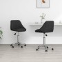 Drehbare Esszimmerstühle 2 Einheiten aus schwarzem Kunstleder von vidaXL, Essstühle - Ref: Foro24-335200, Preis: 138,30 €, Ra...